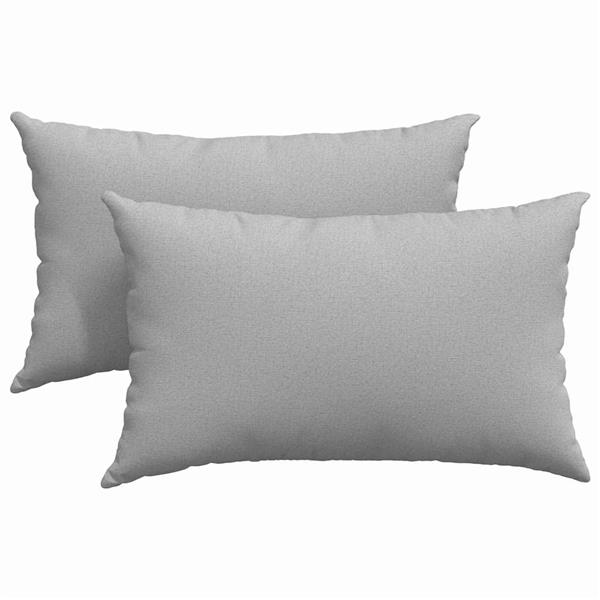 Grote foto vidaxl sofa kussens 2 pcs grijs 50 x 30 cm stof huis en inrichting woningdecoratie
