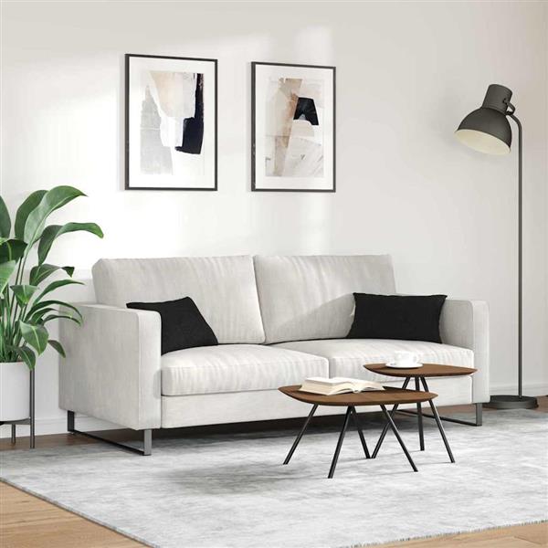 Grote foto vidaxl sofa kussens 2 pcs zwart 50 x 30 cm stof huis en inrichting woningdecoratie