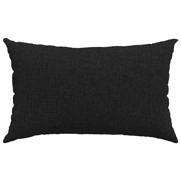 Grote foto vidaxl sofa kussens 2 pcs zwart 50 x 30 cm stof huis en inrichting woningdecoratie