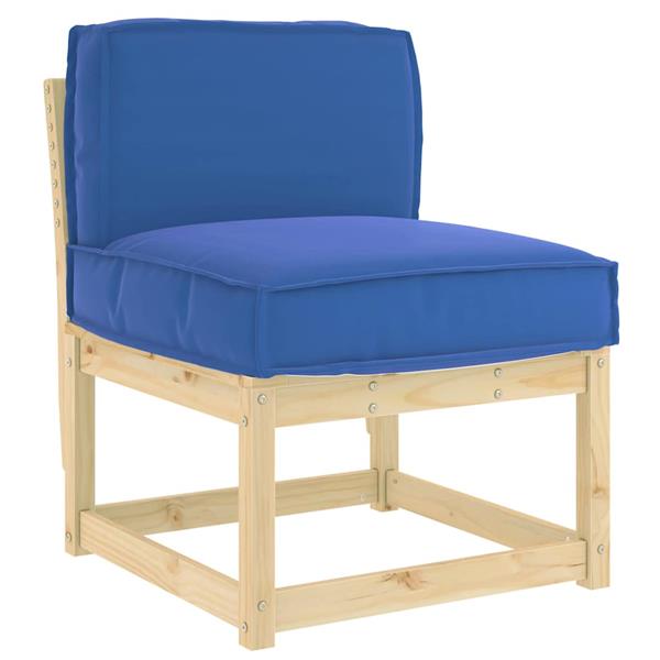 Grote foto vidaxl palletkussen voor rugleuning koningsblauw 60 x 40 x 12 cm huis en inrichting woningdecoratie