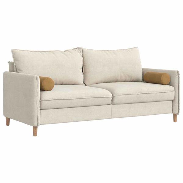 Grote foto vidaxl bolster kussens 2 pcs bruin 15 x 40 cm katoen stof huis en inrichting woningdecoratie