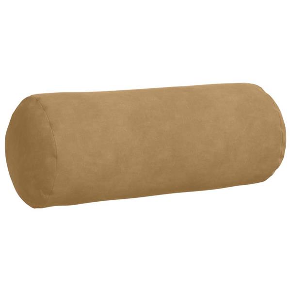 Grote foto vidaxl bolster kussens 2 pcs bruin 15 x 40 cm katoen stof huis en inrichting woningdecoratie