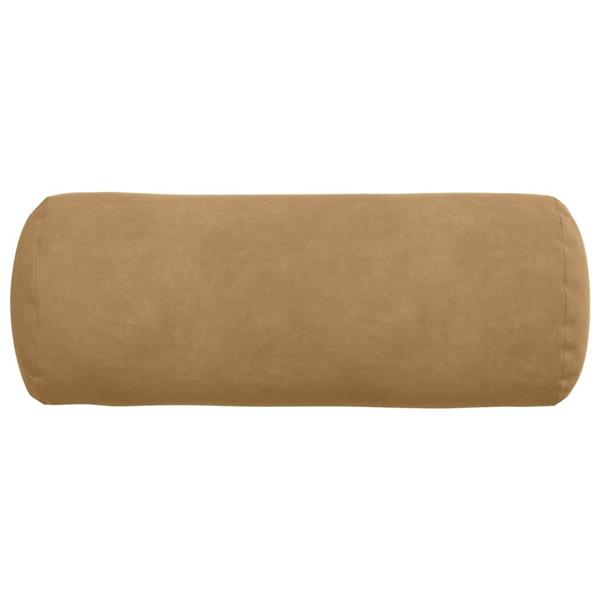 Grote foto vidaxl bolster kussens 2 pcs bruin 15 x 40 cm katoen stof huis en inrichting woningdecoratie