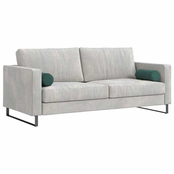Grote foto vidaxl bolster kussens 2 pcs donkergroen 15 x 40 cm katoen stof huis en inrichting woningdecoratie