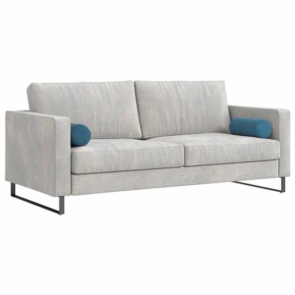 Grote foto vidaxl bolster kussens 2 pcs blauw 15 x 40 cm katoen stof huis en inrichting woningdecoratie