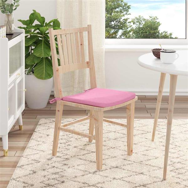 Grote foto vidaxl zitkussens 4 pcs roze 40 x 40 x 3 cm stof huis en inrichting woningdecoratie