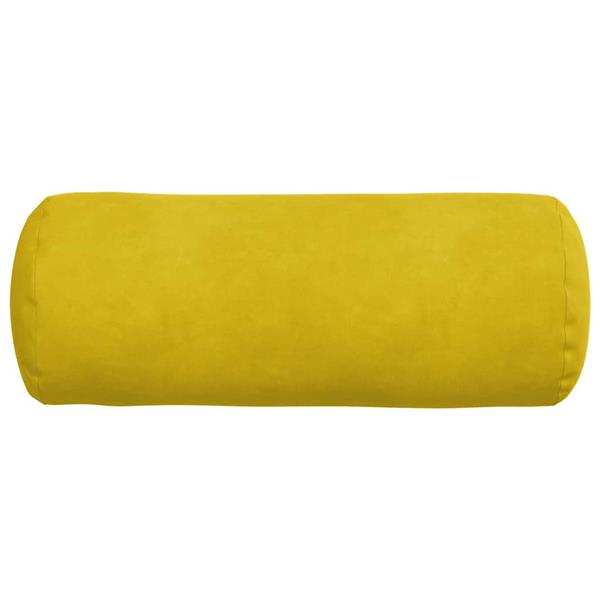 Grote foto vidaxl bolster kussens 2 pcs geel 15 x 40 cm katoen stof huis en inrichting woningdecoratie