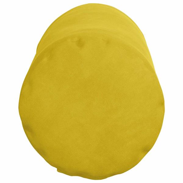 Grote foto vidaxl bolster kussens 2 pcs geel 15 x 40 cm katoen stof huis en inrichting woningdecoratie
