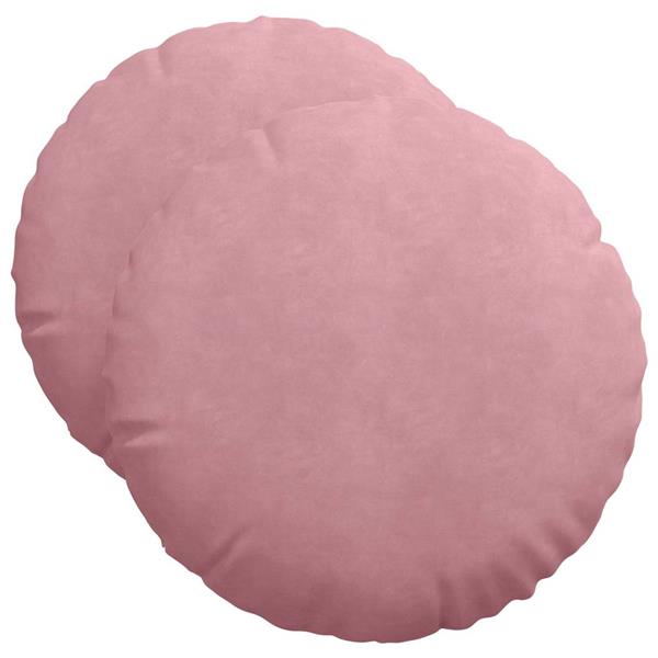 Grote foto vidaxl zitkussens 2 pcs roze 40 x 13 cm fluweel huis en inrichting woningdecoratie