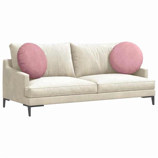 Grote foto vidaxl zitkussens 2 pcs roze 40 x 13 cm fluweel huis en inrichting woningdecoratie