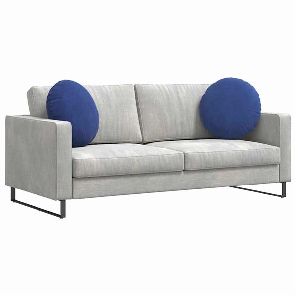 Grote foto vidaxl zitkussens 2 pcs politieblauw 40 x 13 cm fluweel huis en inrichting woningdecoratie