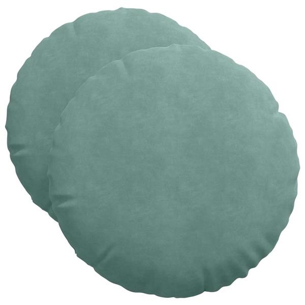 Grote foto vidaxl zitkussens 2 pcs zeegroen 40 x 13 cm fluweel huis en inrichting woningdecoratie