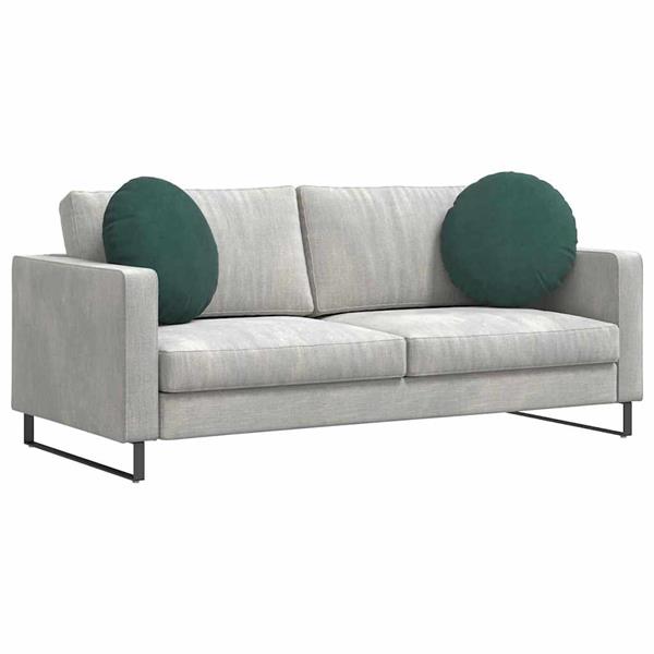 Grote foto vidaxl zitkussens 2 pcs donkergroen 40 x 13 cm fluweel huis en inrichting woningdecoratie