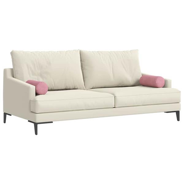 Grote foto vidaxl bolster kussens 2 pcs roze 15 x 40 cm katoen stof huis en inrichting woningdecoratie