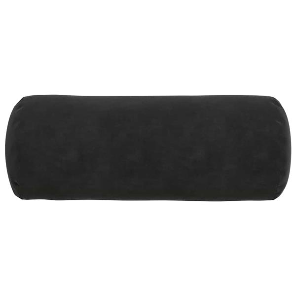 Grote foto vidaxl bolster kussens 2 pcs zwart 15 x 40 cm katoen stof huis en inrichting woningdecoratie
