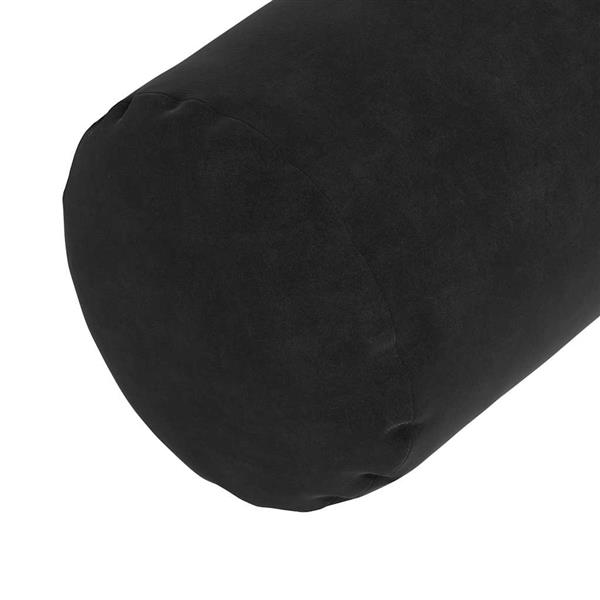 Grote foto vidaxl bolster kussens 2 pcs zwart 15 x 40 cm katoen stof huis en inrichting woningdecoratie