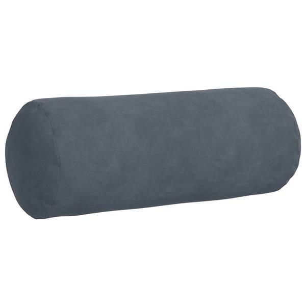 Grote foto vidaxl bolster kussens 2 pcs donkergrijs 15 x 40 cm katoen stof huis en inrichting woningdecoratie