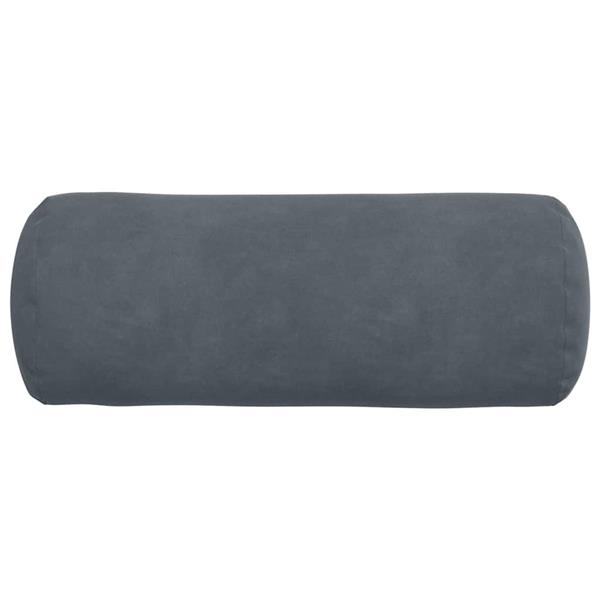 Grote foto vidaxl bolster kussens 2 pcs donkergrijs 15 x 40 cm katoen stof huis en inrichting woningdecoratie