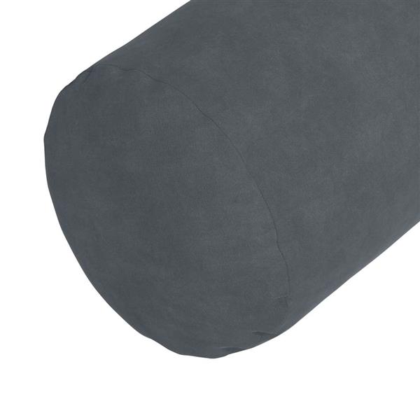 Grote foto vidaxl bolster kussens 2 pcs donkergrijs 15 x 40 cm katoen stof huis en inrichting woningdecoratie