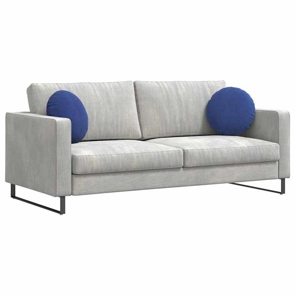 Grote foto vidaxl zitkussens 2 pcs politieblauw 40 x 13 cm fluweel huis en inrichting woningdecoratie
