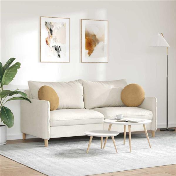 Grote foto vidaxl zitkussens 2 pcs bruin 40 x 13 cm fluweel huis en inrichting woningdecoratie