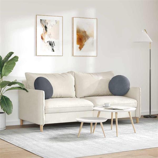 Grote foto vidaxl zitkussens 2 pcs donkergrijs 40 x 13 cm fluweel huis en inrichting woningdecoratie