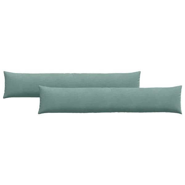 Grote foto vidaxl sofa kussens 2 pcs zeegroen 200 x 40 cm katoen stof huis en inrichting woningdecoratie