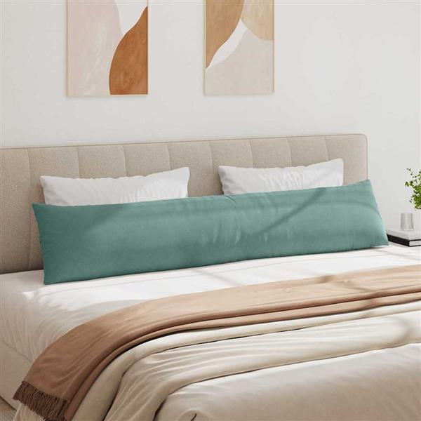 Grote foto vidaxl sofa kussens 2 pcs zeegroen 200 x 40 cm katoen stof huis en inrichting woningdecoratie