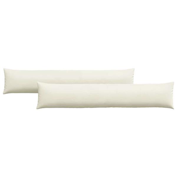 Grote foto vidaxl sofa kussens 2 pcs cr me 200 x 40 cm katoen stof huis en inrichting woningdecoratie