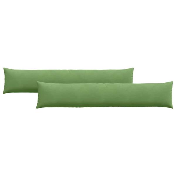 Grote foto vidaxl sofa kussens 2 pcs lichtgroen 200 x 40 cm katoen stof huis en inrichting woningdecoratie
