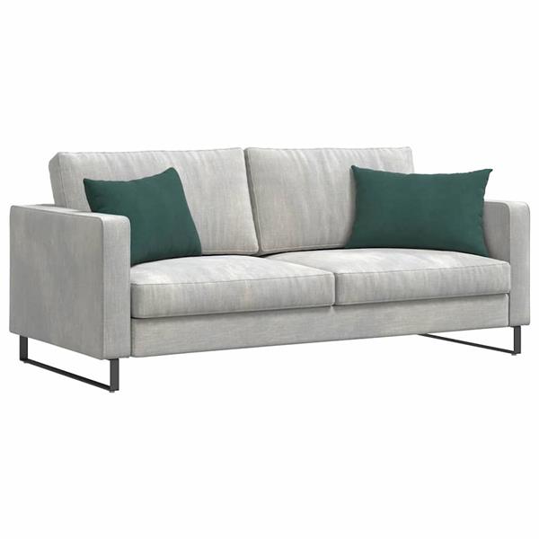 Grote foto vidaxl sofa kussens 2 pcs donkergroen 60 x 40 cm katoen stof huis en inrichting woningdecoratie
