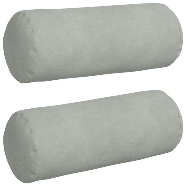 Grote foto vidaxl bolster kussens 2 pcs lichtgrijs 15 x 40 cm katoen stof huis en inrichting woningdecoratie