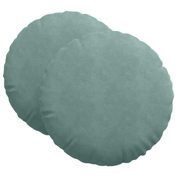 Grote foto vidaxl zitkussens 2 pcs zeegroen 40 x 13 cm fluweel huis en inrichting woningdecoratie