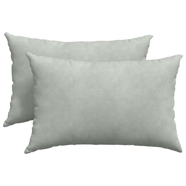 Grote foto vidaxl sofa kussens 2 pcs lichtgrijs 60 x 40 cm katoen stof huis en inrichting woningdecoratie
