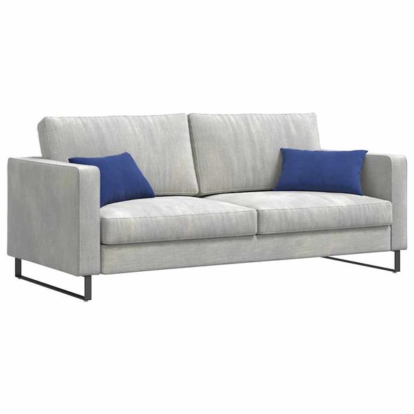Grote foto vidaxl sofa kussens 2 pcs politieblauw 50 x 30 cm katoen stof huis en inrichting woningdecoratie