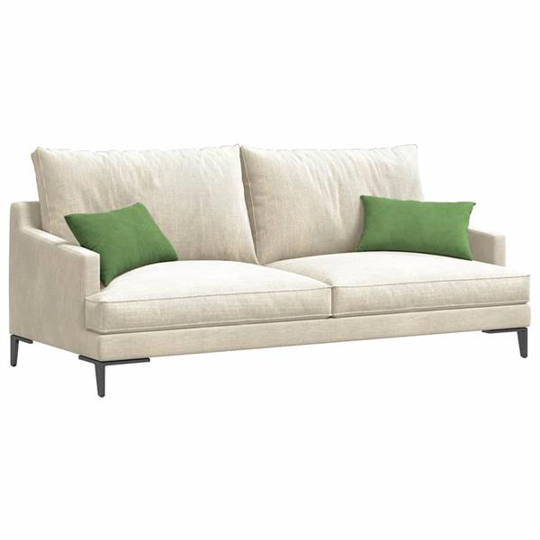 Grote foto vidaxl sofa kussens 2 pcs lichtgroen 50 x 30 cm katoen stof huis en inrichting woningdecoratie