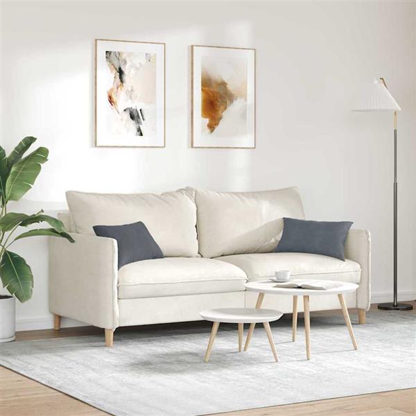 Grote foto vidaxl sofa kussens 2 pcs donkergrijs 50 x 30 cm katoen stof huis en inrichting woningdecoratie