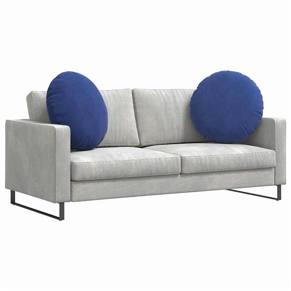 Grote foto vidaxl zitkussens 2 pcs politieblauw 40 x 13 cm fluweel huis en inrichting woningdecoratie