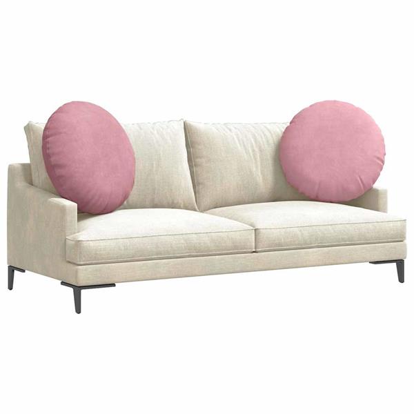 Grote foto vidaxl zitkussens 2 pcs roze 40 x 13 cm fluweel huis en inrichting woningdecoratie