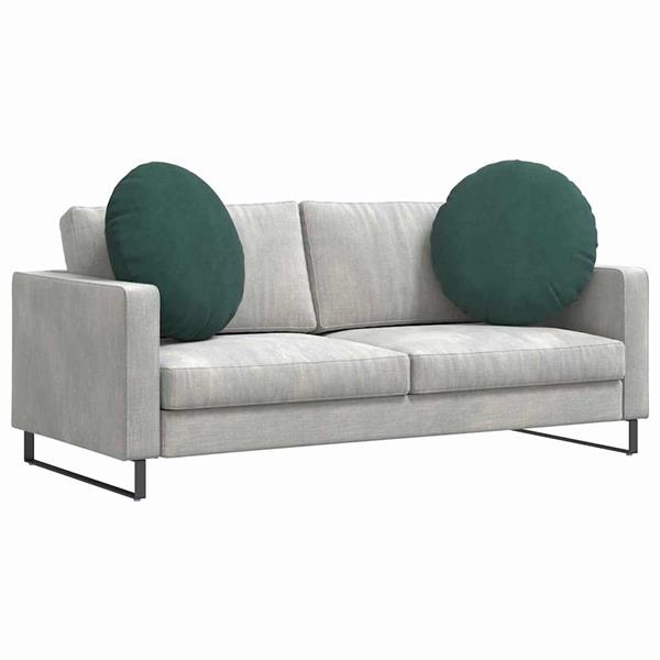 Grote foto vidaxl zitkussens 2 pcs donkergroen 40 x 13 cm fluweel huis en inrichting woningdecoratie