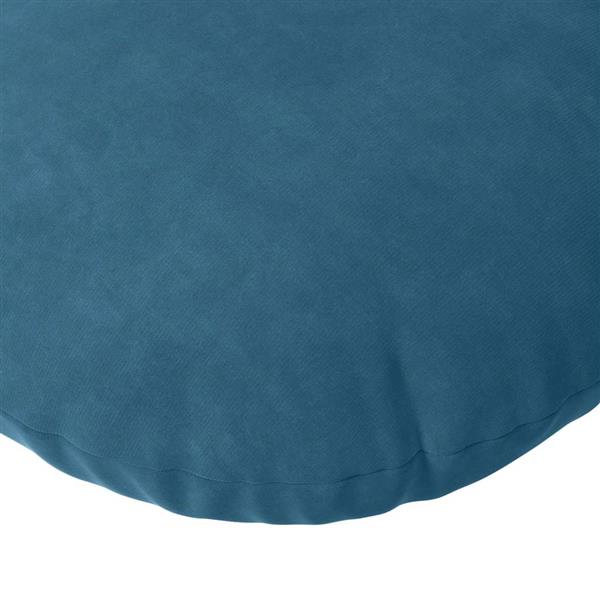 Grote foto vidaxl zitkussens 2 pcs blauw 40 x 13 cm fluweel huis en inrichting woningdecoratie