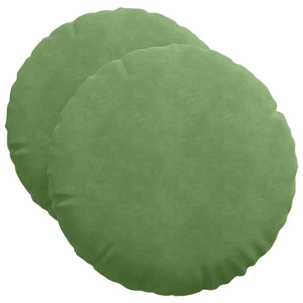 Grote foto vidaxl zitkussens 2 pcs lichtgroen 40 x 13 cm fluweel huis en inrichting woningdecoratie
