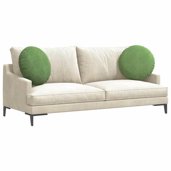 Grote foto vidaxl zitkussens 2 pcs lichtgroen 40 x 13 cm fluweel huis en inrichting woningdecoratie