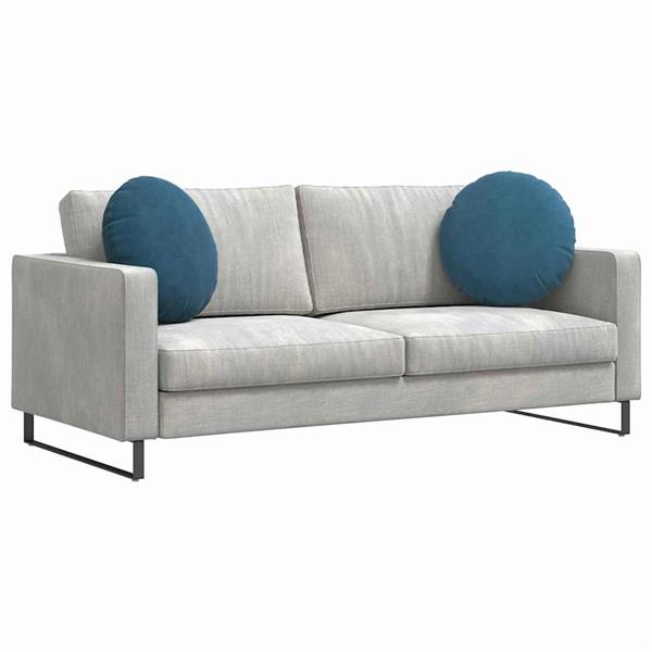 Grote foto vidaxl zitkussens 2 pcs blauw 40 x 13 cm fluweel huis en inrichting woningdecoratie