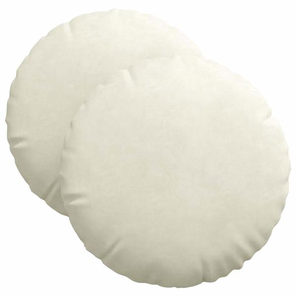 Grote foto vidaxl zitkussens 2 pcs cr me 40 x 13 cm fluweel huis en inrichting woningdecoratie