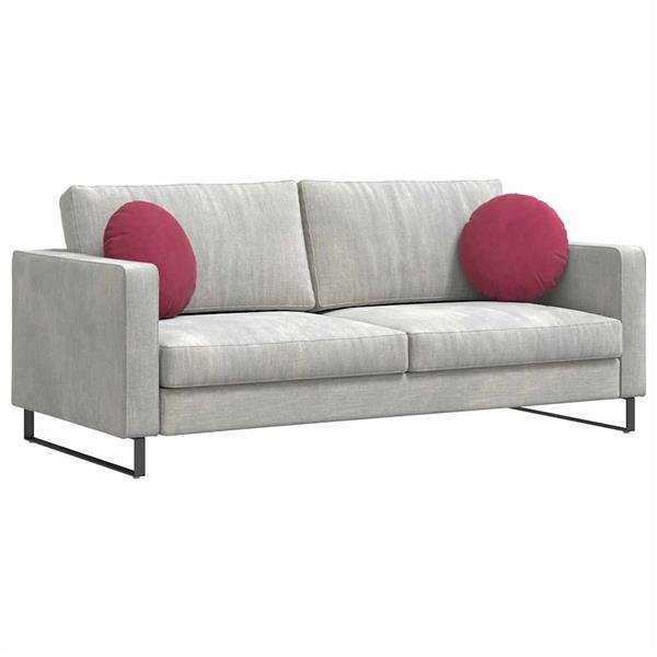Grote foto vidaxl zitkussens 2 pcs wijnrood 40 x 13 cm fluweel huis en inrichting woningdecoratie