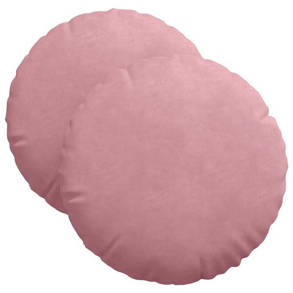 Grote foto vidaxl zitkussens 2 pcs roze 40 x 13 cm fluweel huis en inrichting woningdecoratie