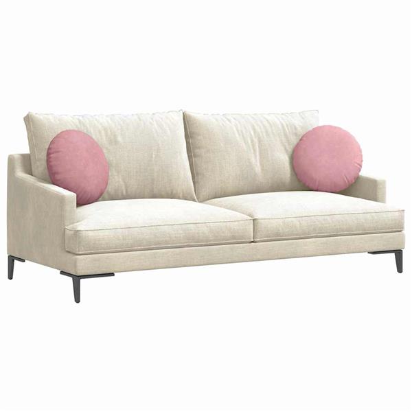 Grote foto vidaxl zitkussens 2 pcs roze 40 x 13 cm fluweel huis en inrichting woningdecoratie