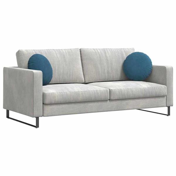 Grote foto vidaxl zitkussens 2 pcs blauw 40 x 13 cm fluweel huis en inrichting woningdecoratie