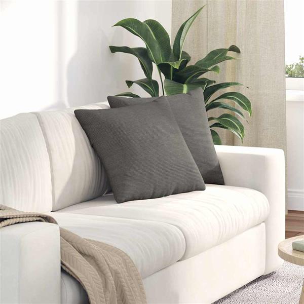 Grote foto vidaxl sofa kussens 2 pcs lichtgrijs 45 x 45 cm katoen stof huis en inrichting woningdecoratie